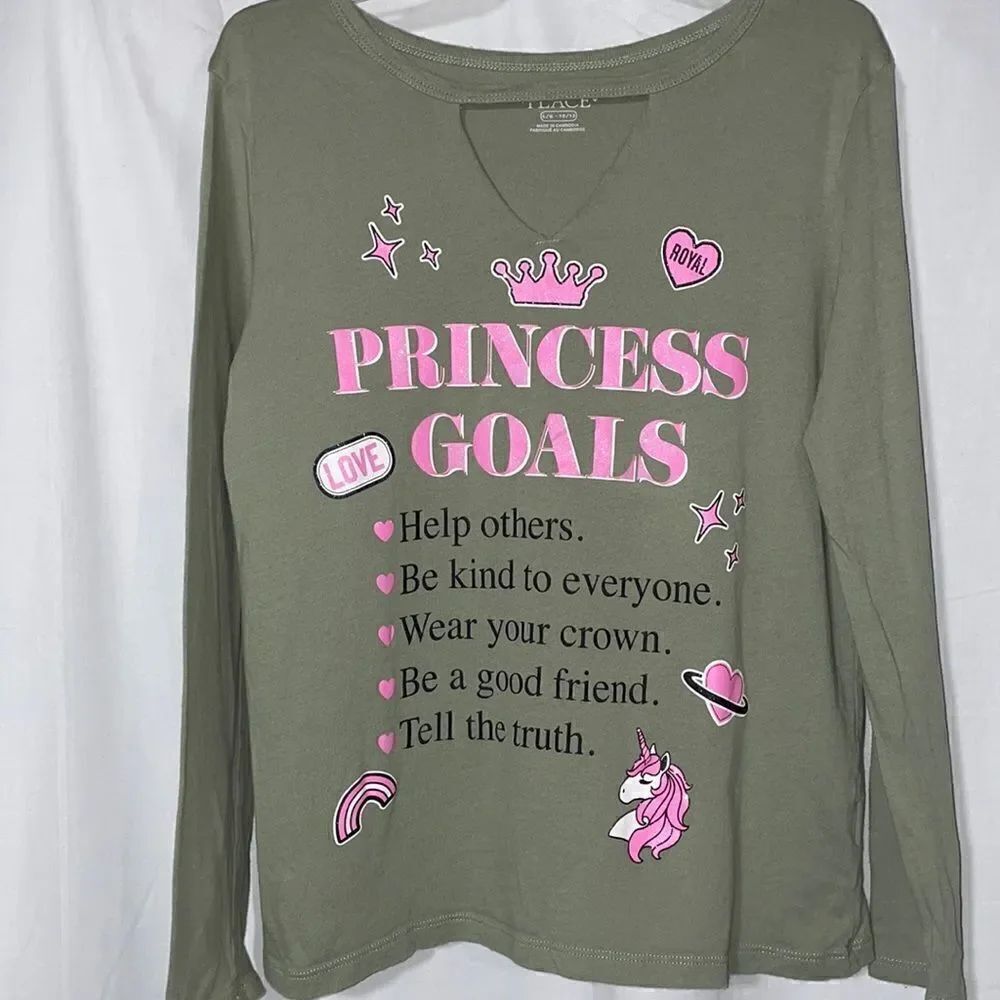 Place princess goals shirt 